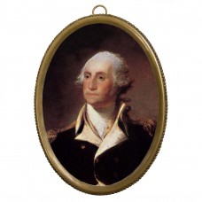 Oval George Washington in Uniform