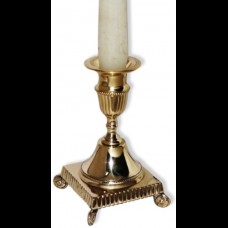 Candlestick Brass Square Base SALE 25% OFF