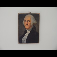 George Washington on wood