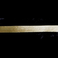 Metallic Flat Braid 1/2 inch Gold