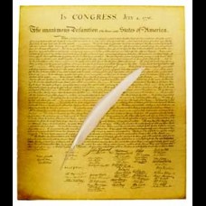 Feather Quill and Declaration of Independence