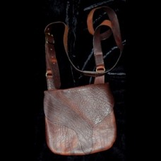 Bison Leather Bucktail Flap Bag 