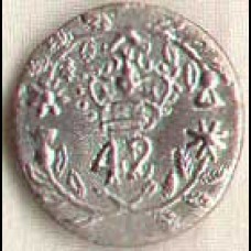 Crown and Thistle 42nd Pewter 7/8" Button