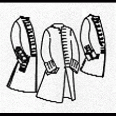 Coat 1750-1760s Frock or Military Pattern