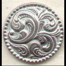 Feathers Pewter 1-1/16" Button