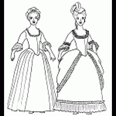 Gown 1750-1780s Robe Polonaise Pattern