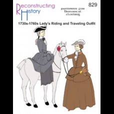 Riding Habit 1730s-1760s or Traveling Outfit Pattern