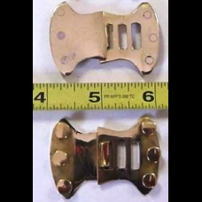Neck Stock Brass Military Style 2 pc Buckle OUT OF STOCK
